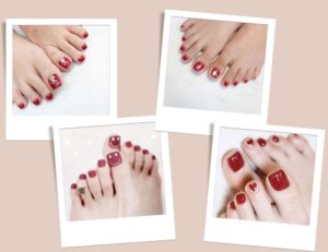 Bộ sưu tập 85+ mẫu nail chân đỏ đẹp mặn mà, thanh lịch