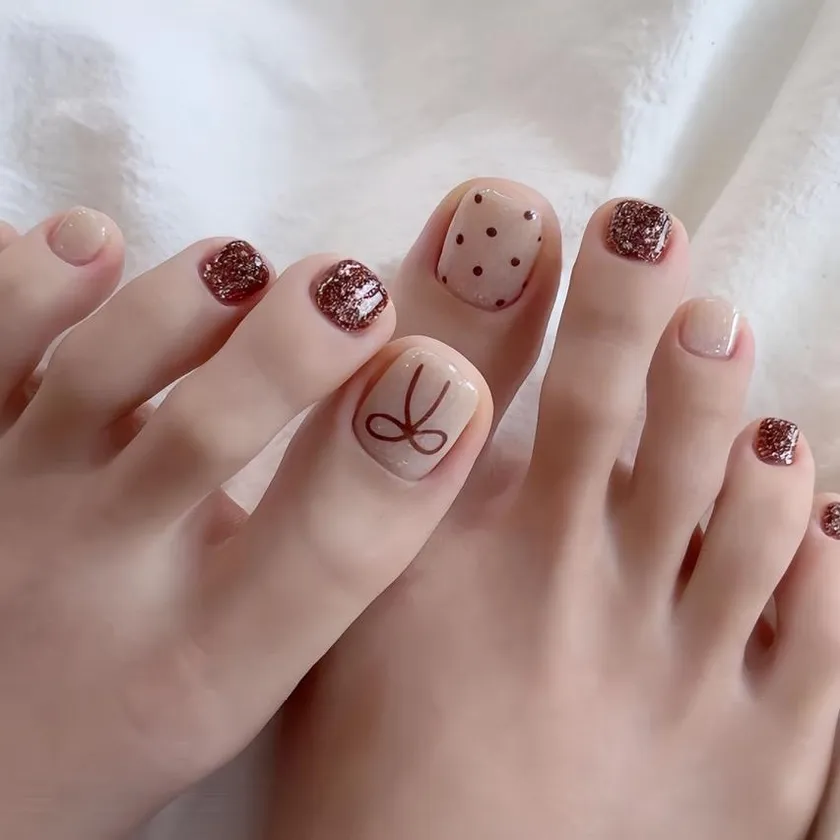 nail chân đơn giản 1