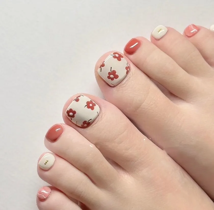 nail chân đơn giản 3