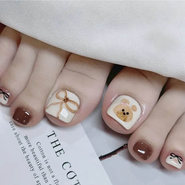 nail gấu cute 1