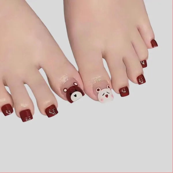 nail gấu cute 2