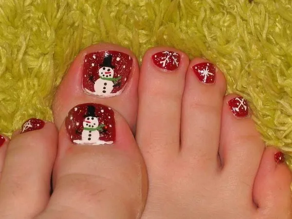 mẫu nail ông già noel 1