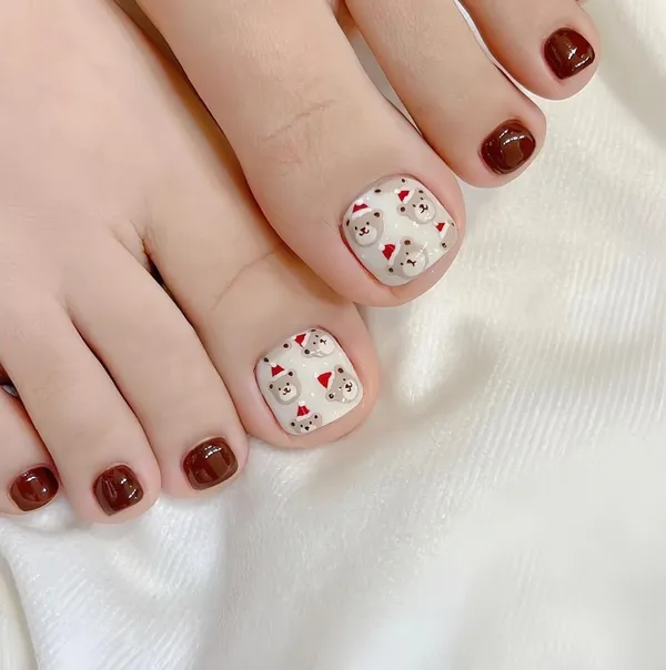 mẫu nail ông già noel 2