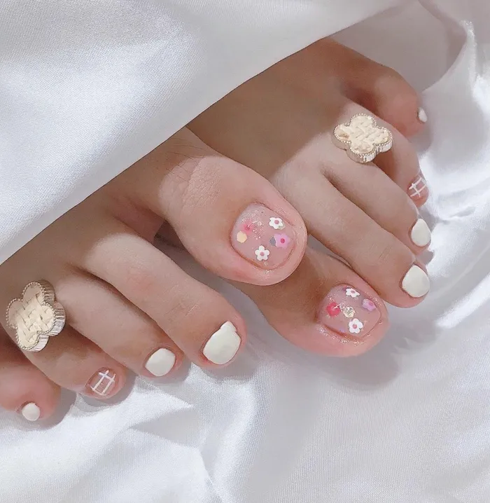 nail chân hàn quốc long lanh