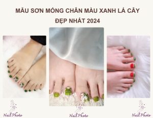 Gợi ý 60+ mẫu nail chân màu xanh lá cây xu hướng 2024