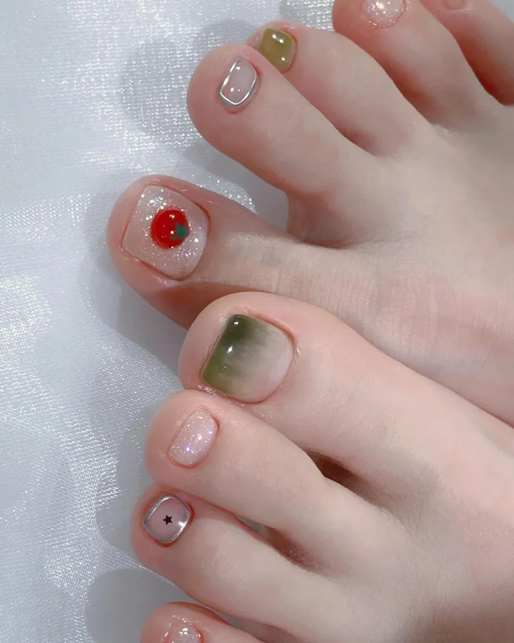 nail chân phối màu 3