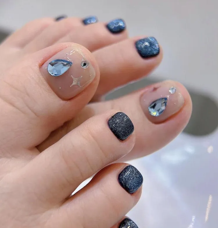 nail chân nhiều màu 1