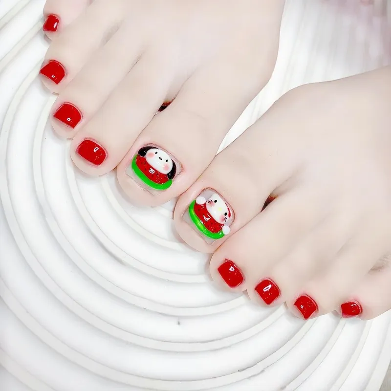 Tổng hợp những mẫu nail chân hoạt hình 5