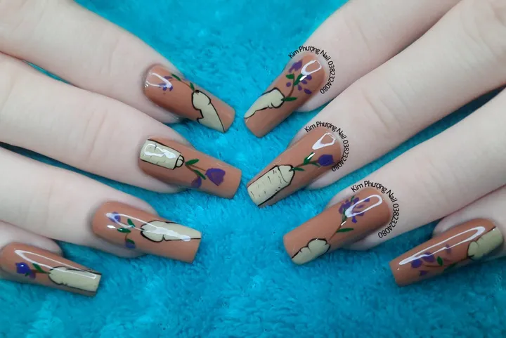 mẫu nail con ciu dễ thương 5