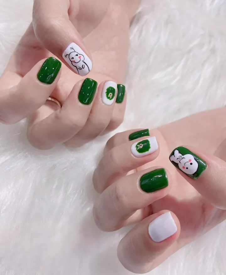 mẫu nail con ciu dễ thương 2