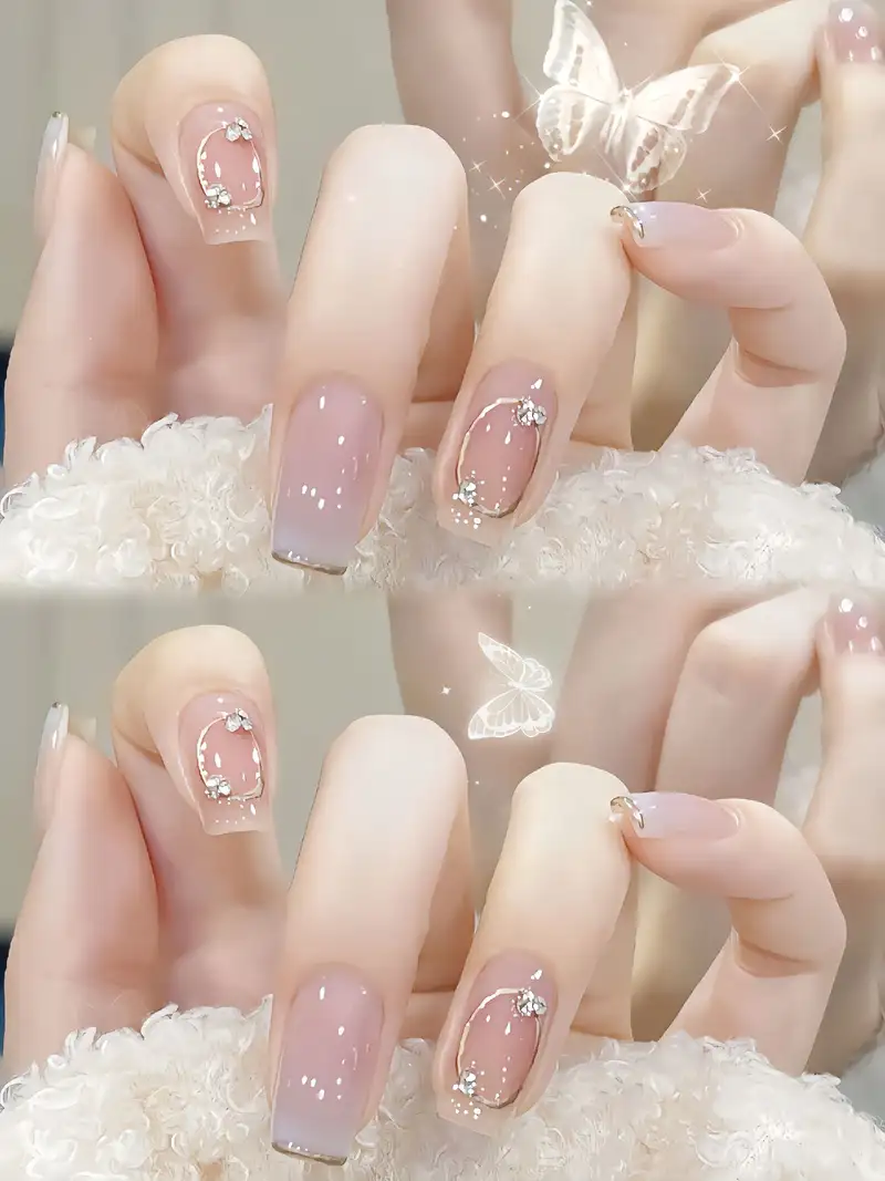 mẫu nail đi biển đơn giản nhưng vẫn tinh tế