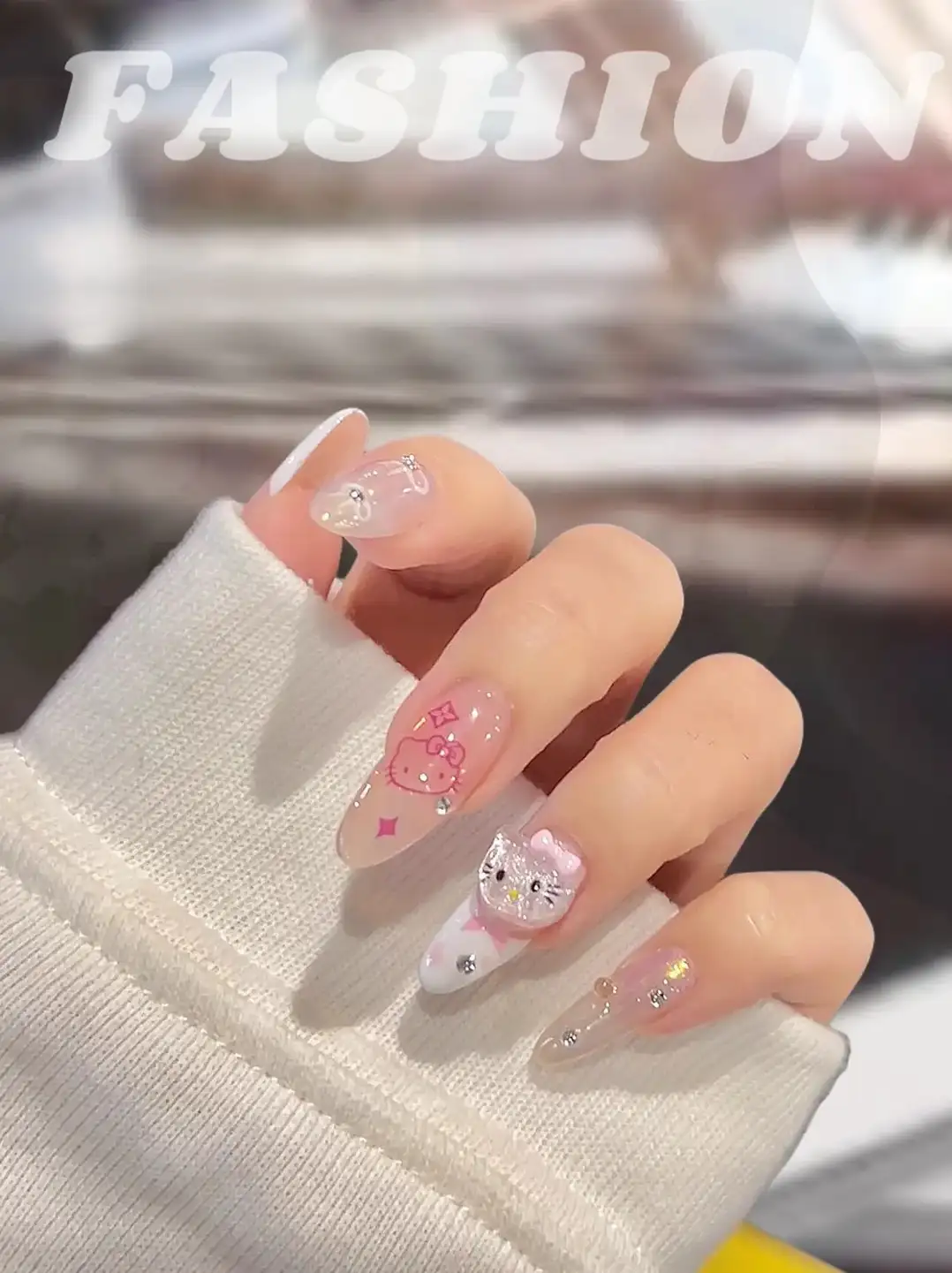 nail hello kitty nổi bật