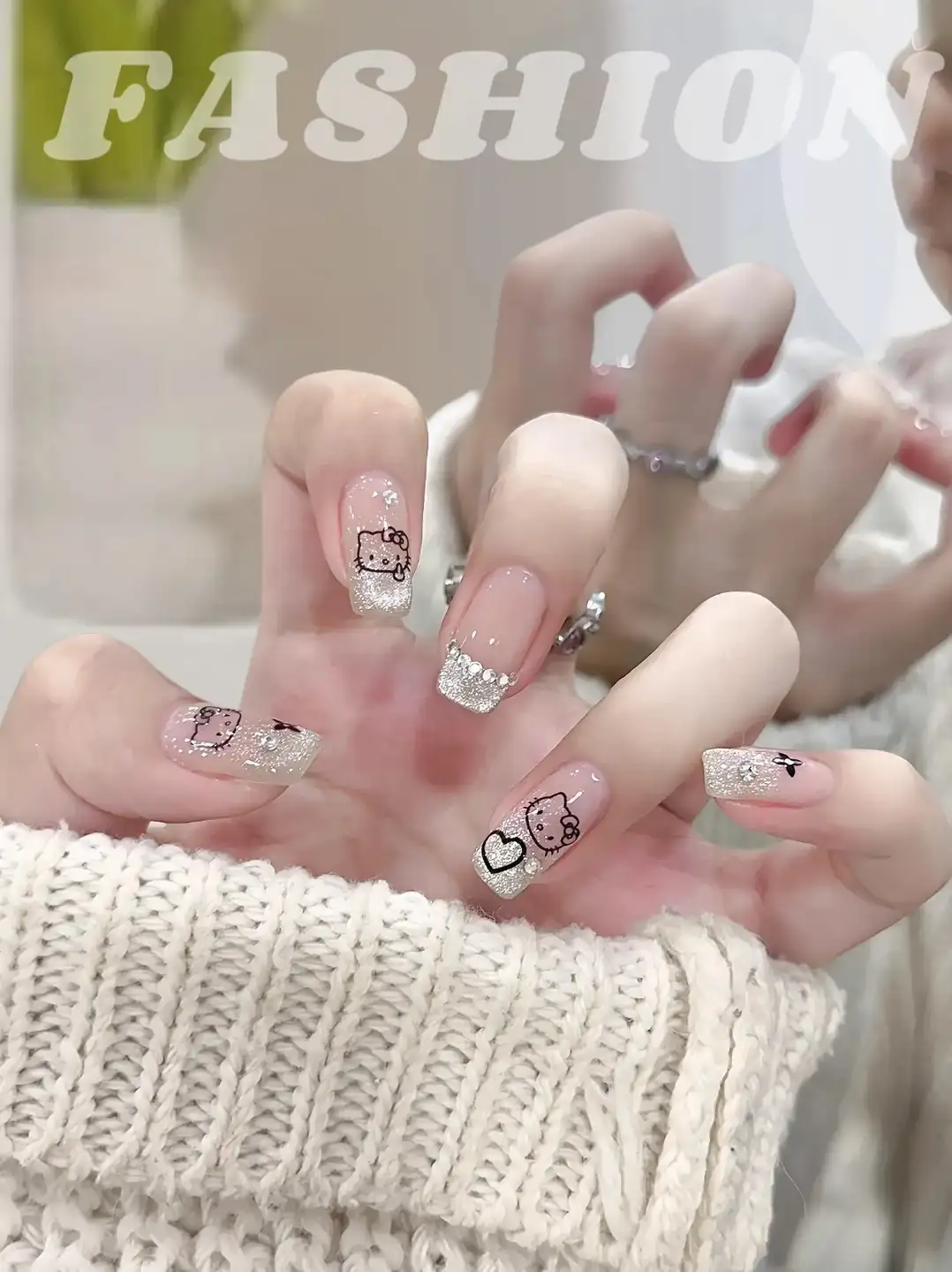 nail hello kitty vui tươi, trẻ trung