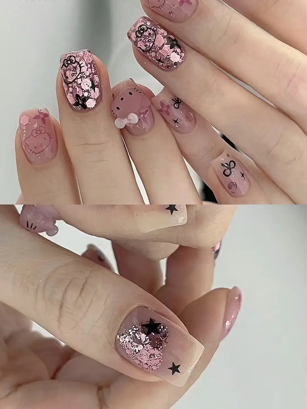 nail hello kitty đa dạng và thú vị