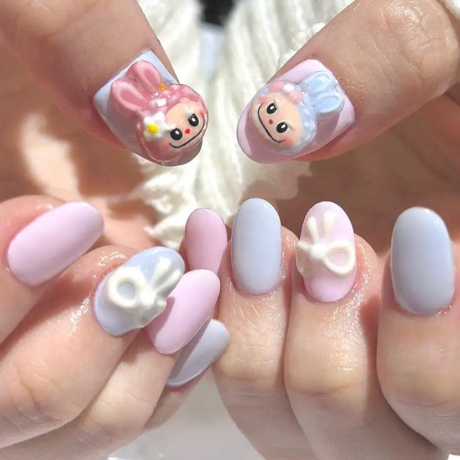 nail labubu bé nhỏ