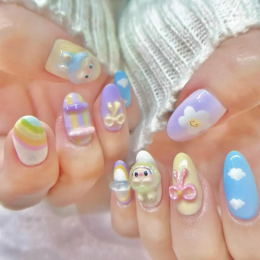 nail labubu độc đáo 