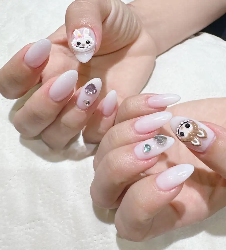 nail labubu tinh tế và thanh lịch