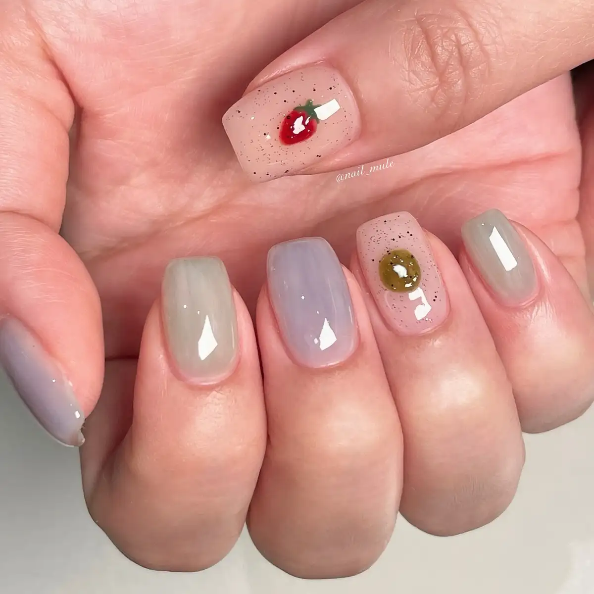 vẽ nail đơn giản đáng yêu