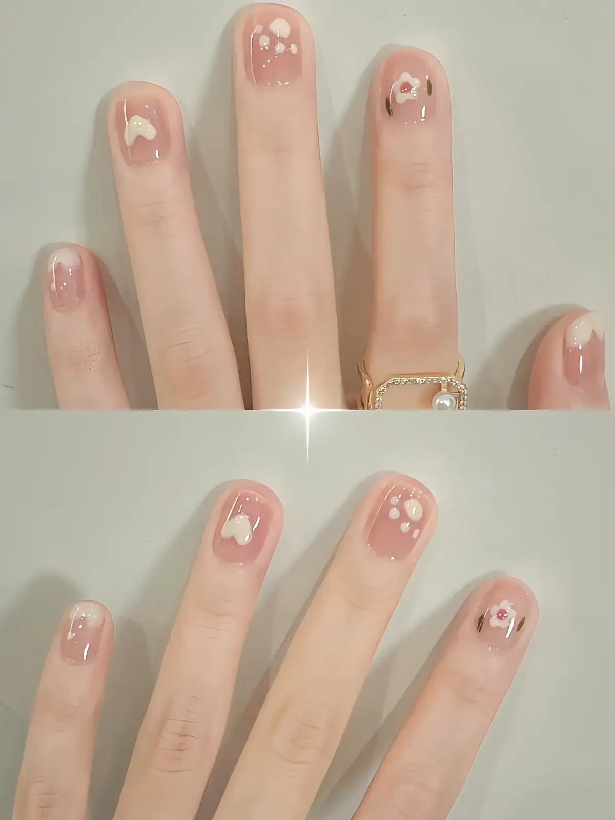 nail tay vẽ đơn giản khéo léo