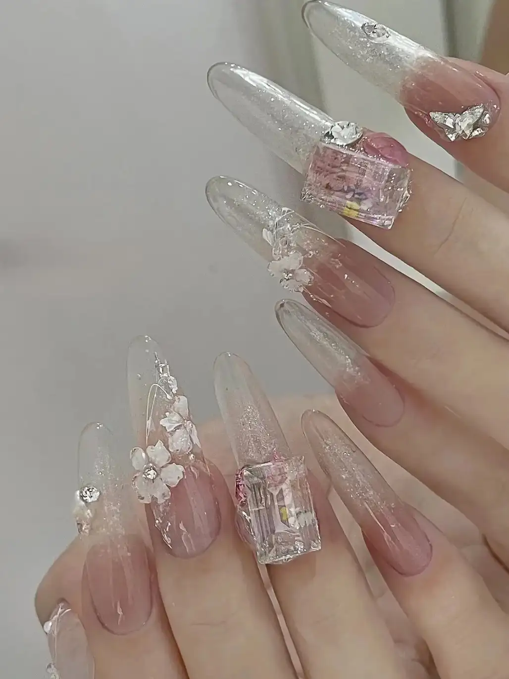 nail trong suốt đơn giản hoàn hảo