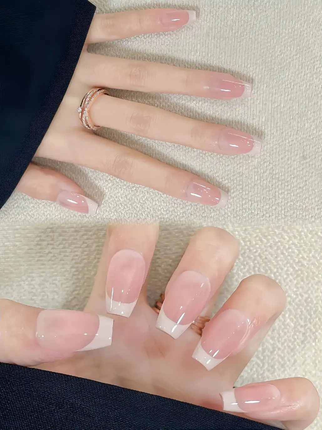 móng tay mẫu nail trong suốt đơn giản