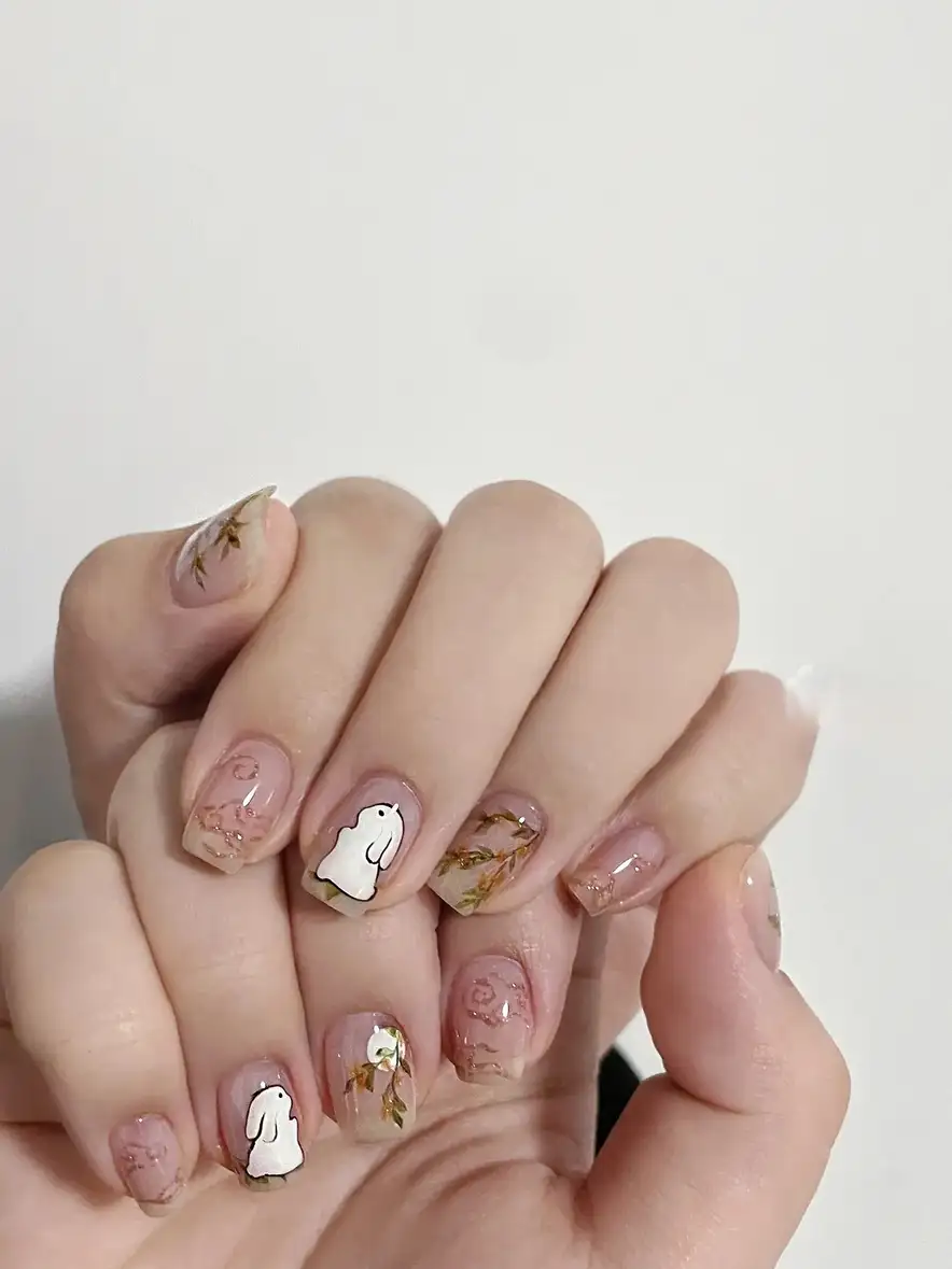 mẫu nails trung thu đầy mơ mộng