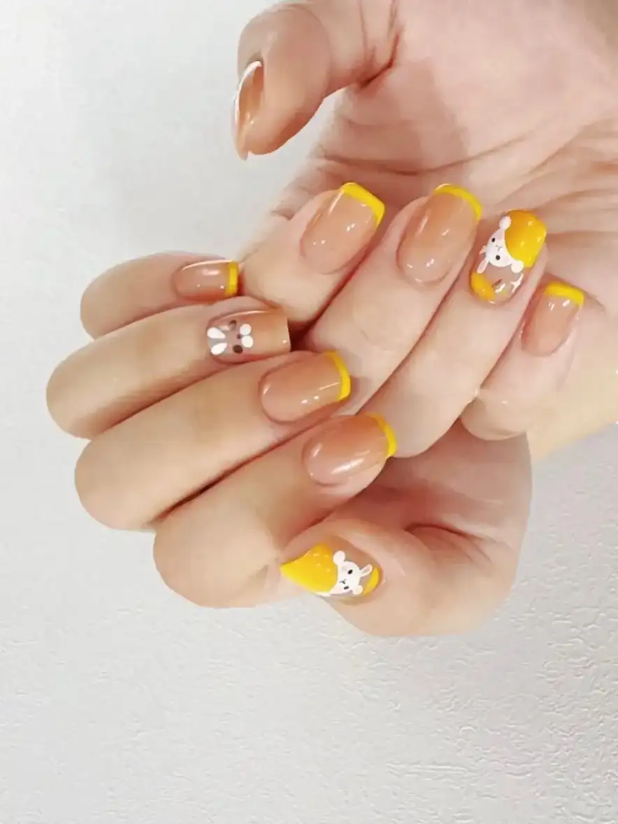 mẫu nails trung thu xinh xắn và dễ thương