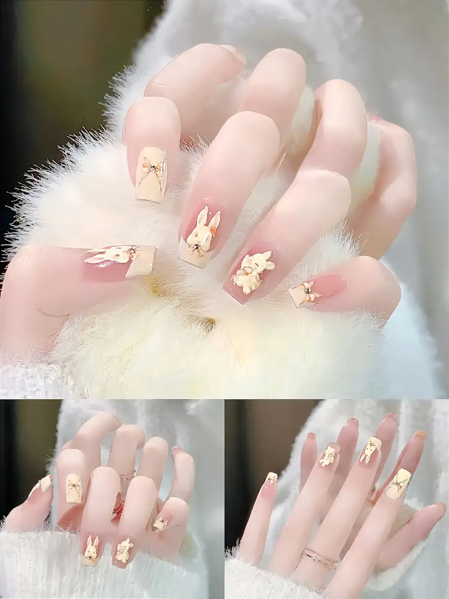 mẫu nail trung thu may mắn và bình an