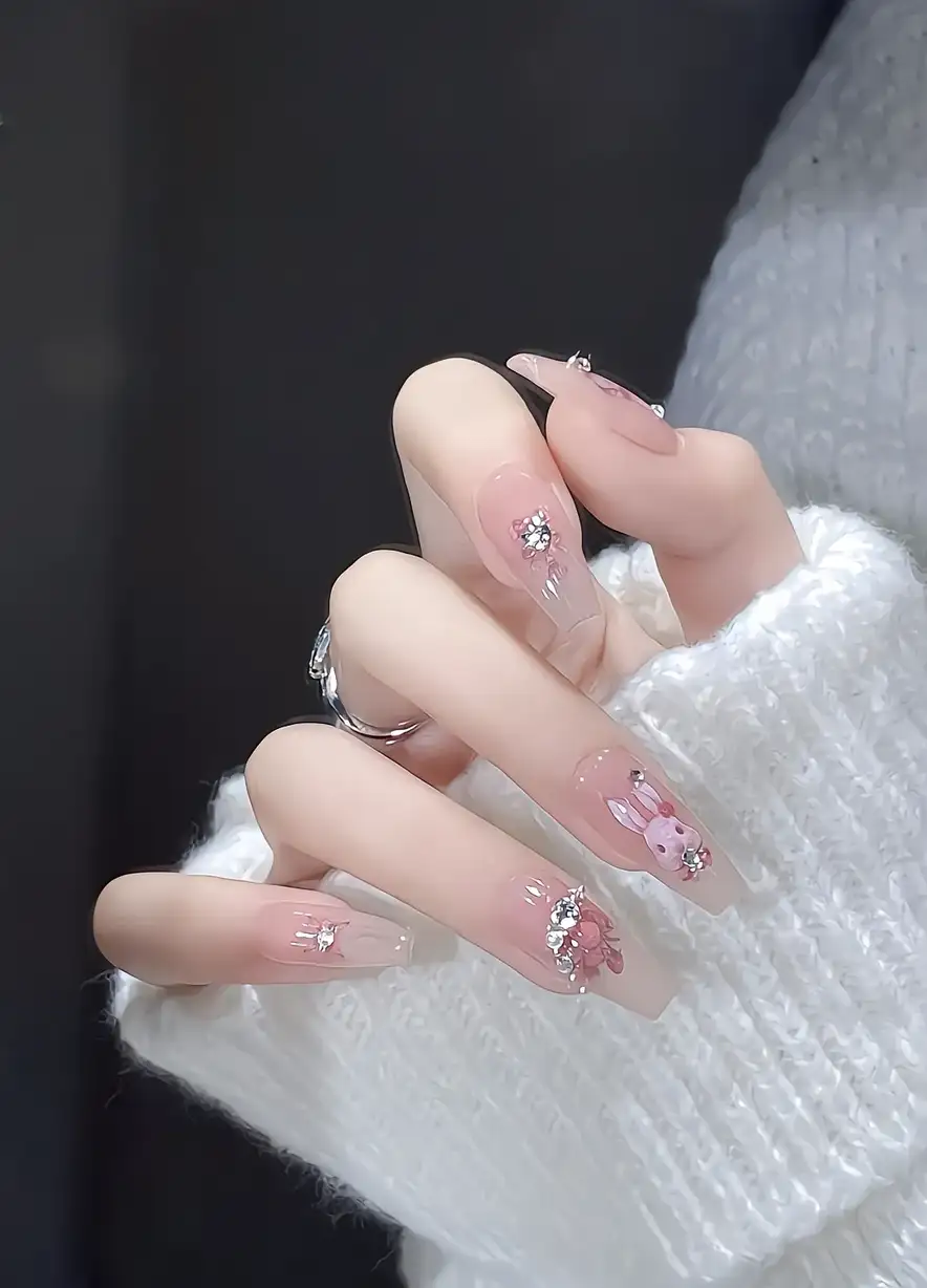 mẫu nail trung thu trẻ trung và năng động