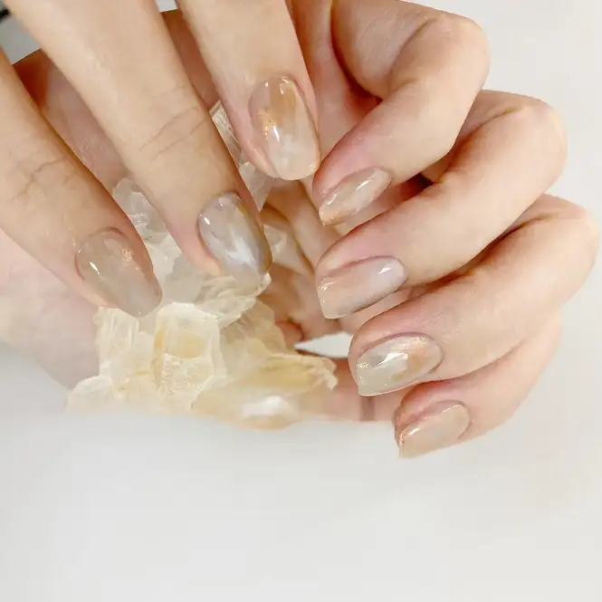 nail vân đá đẹp lãng mạn