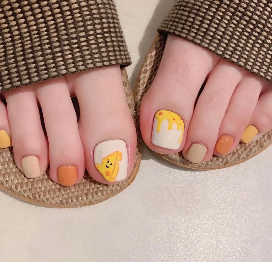 nails chân cute dễ thương 3