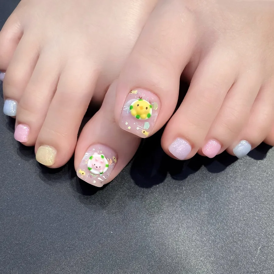 Top ảnh nail chân cute 7