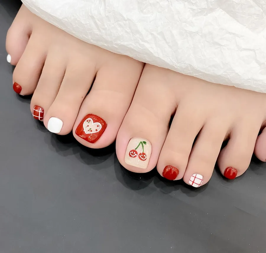 Top ảnh nail chân cute 9