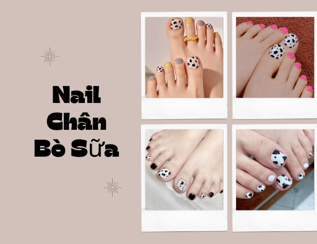Bật mí 75+ mẫu nail chân bò sữa cực cute các nàng nên thử