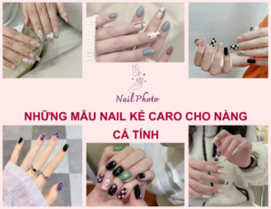 Những mẫu nail kẻ caro cho nàng cá tính, thích sự khác biệt