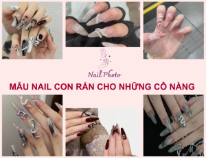 Mẫu nail con rắn cho những cô nàng yêu thích sự nổi loạn