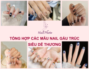 Tổng hợp 111+ mẫu nail gấu trúc siêu dễ thương, đáng yêu