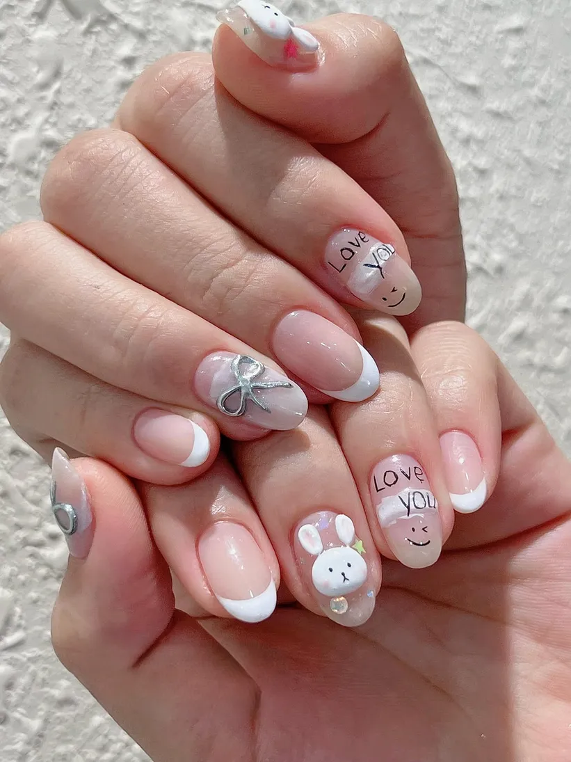 nail móng bầu thon gọn tay 2