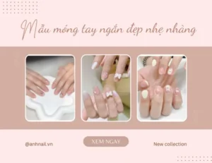 Gợi ý 179 + Mẫu móng tay ngắn đẹp nhẹ nhàng hot trend 2025