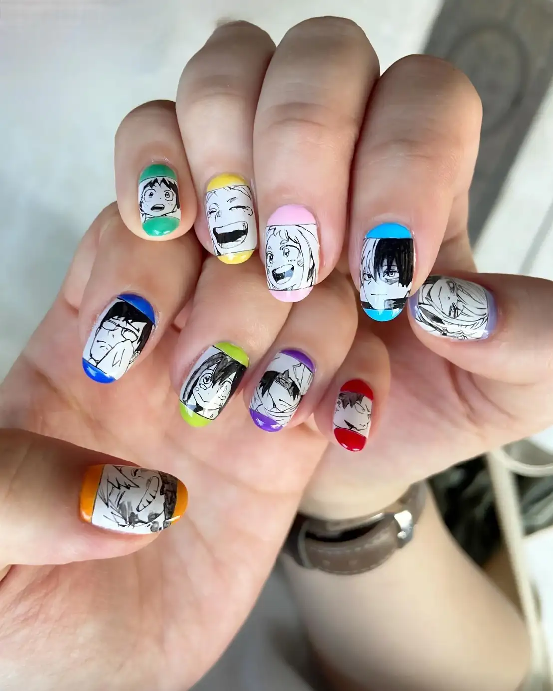 anime nail art cổ điển