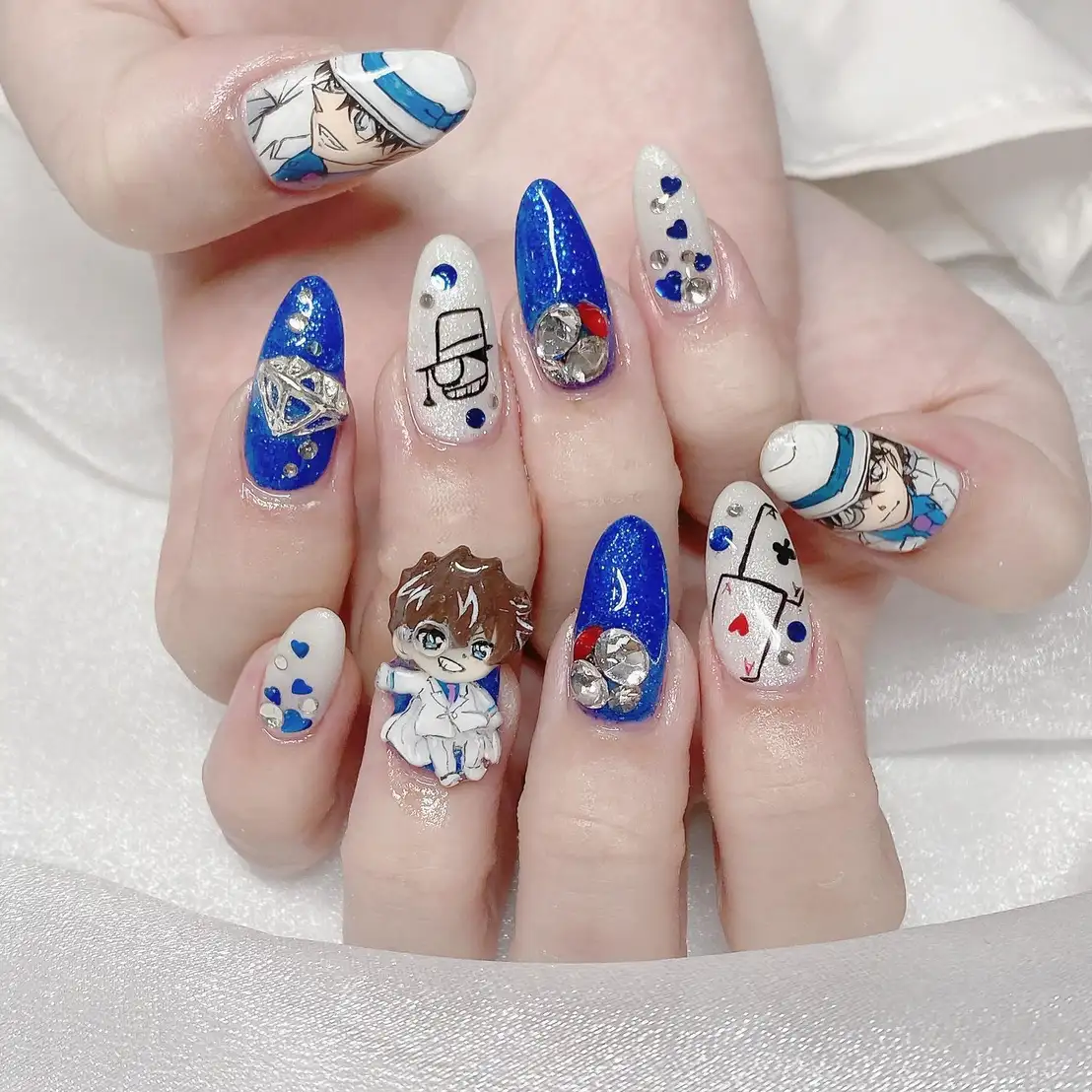 anime nail design ngộ nghĩnh, đáng yêu