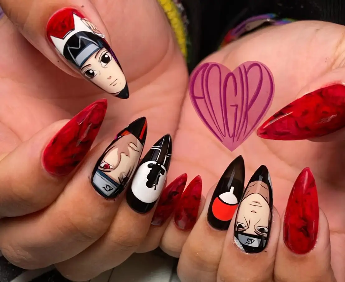 anime nail design thích mê