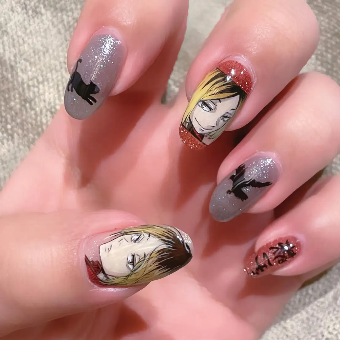 anime nail art độc nhất vô nhị