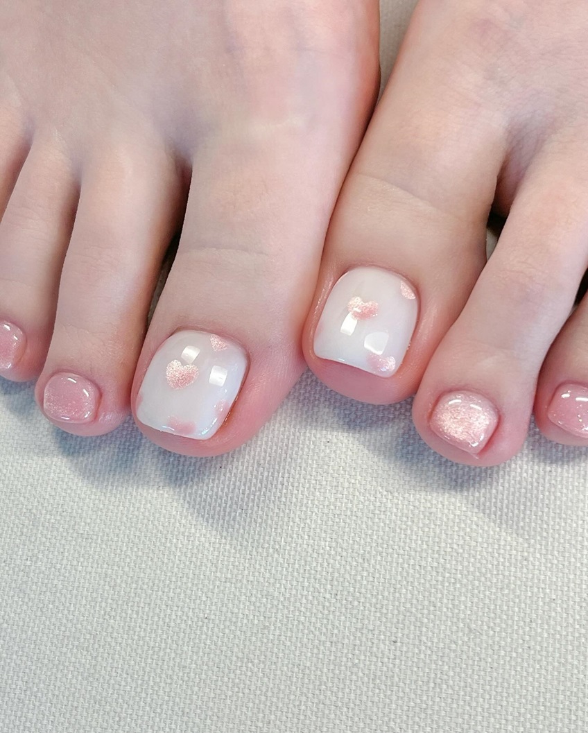 mẫu nail chân cho học sinh đẹp 2