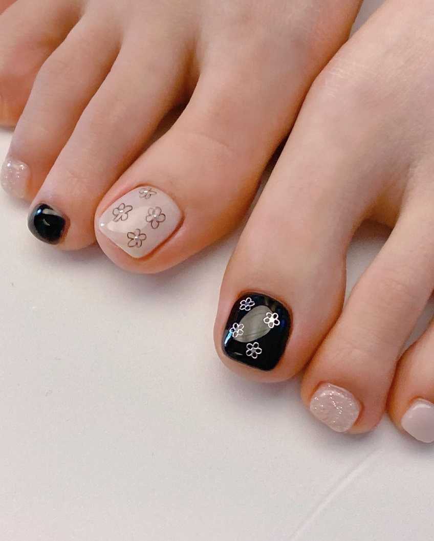 mẫu nail chân cho học sinh đẹp 1