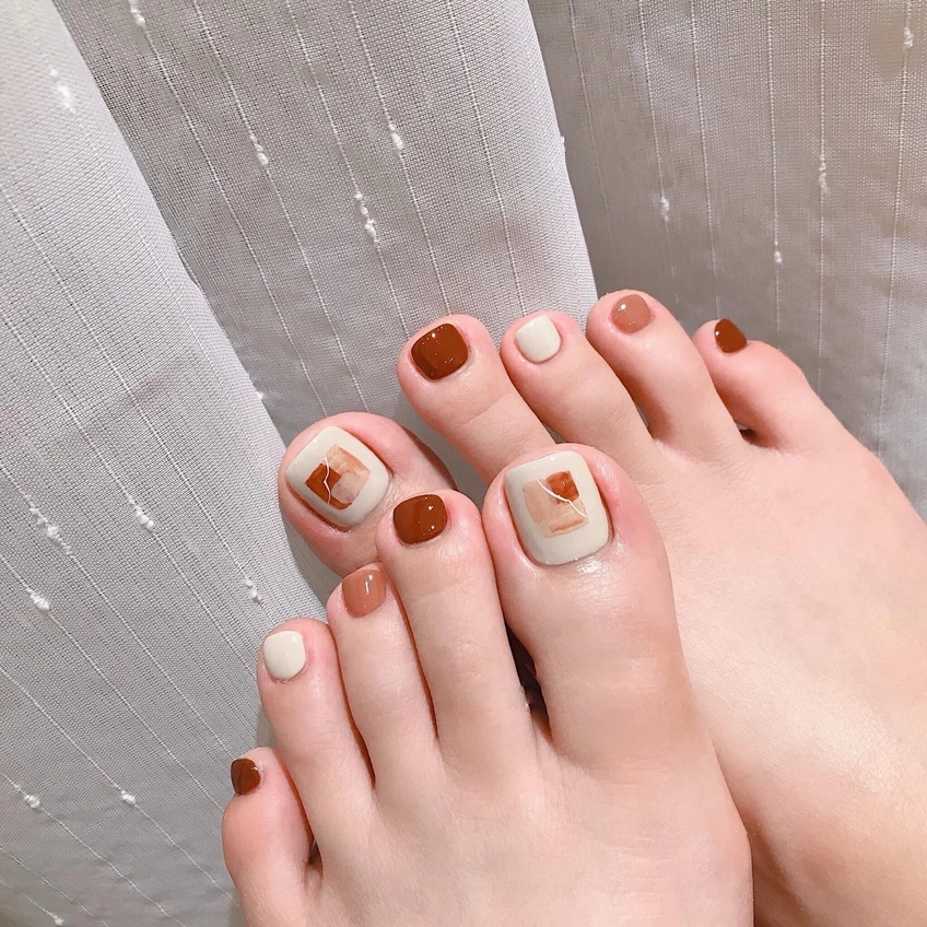 mẫu nail chân cho học sinh 2