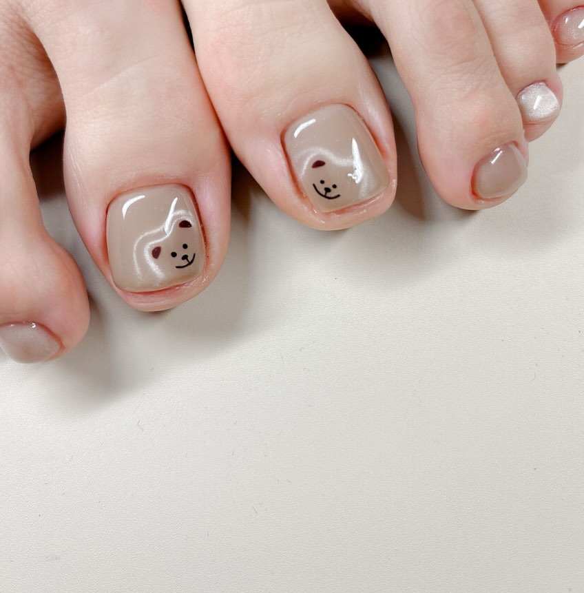 mẫu nail chân cho học sinh ấn tượng