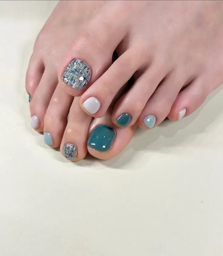 mẫu nail chân cho người lớn tuổi chất lượng 2