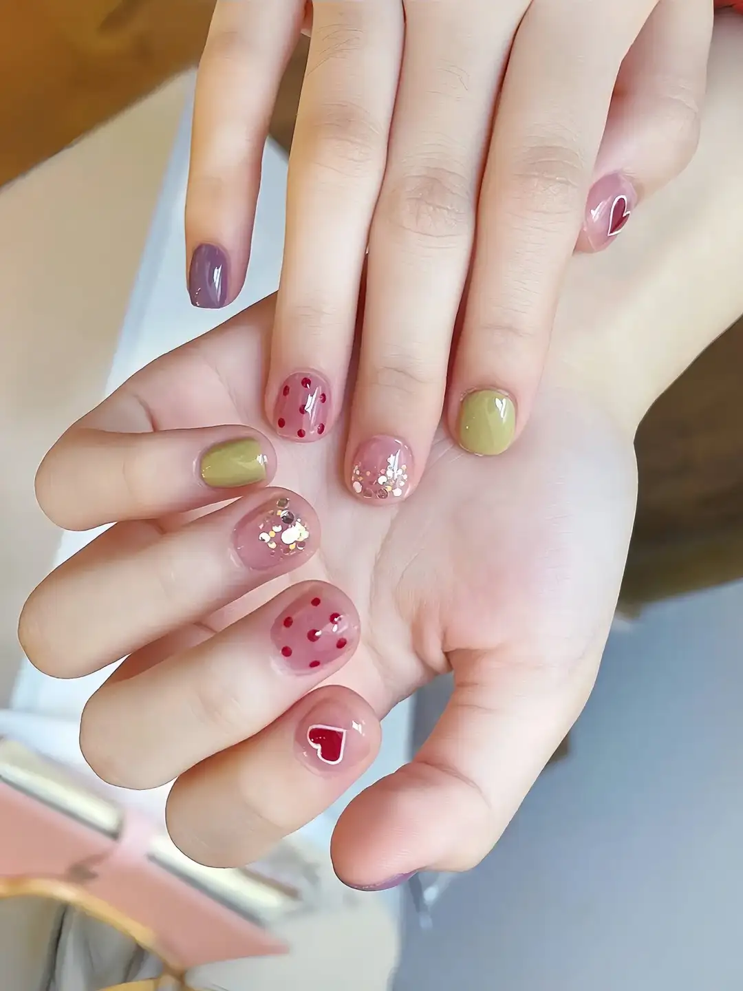 mẫu nail cho bé gái lung linh