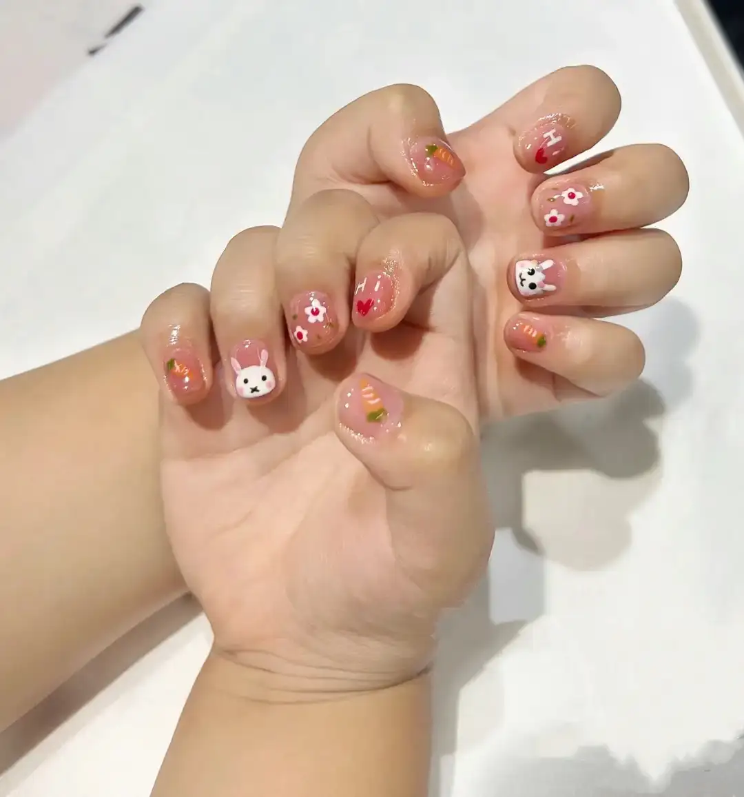 mẫu nail đẹp cho bé gái thích mê